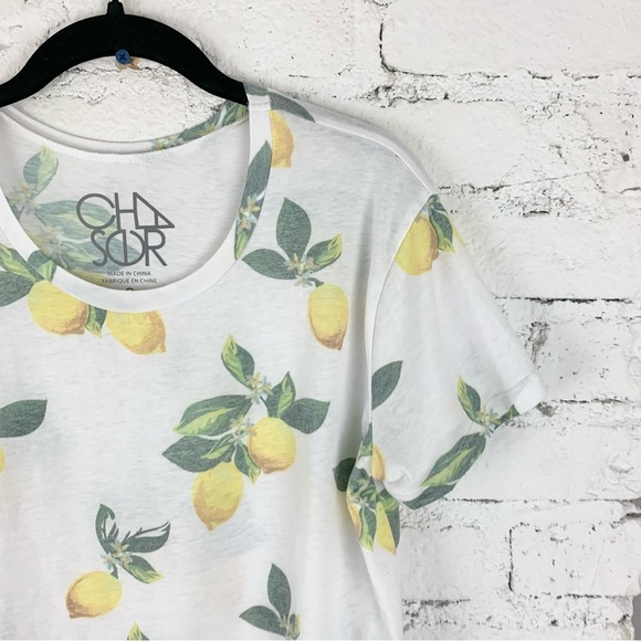 Chaser Lemon Graphic Print Short Sleeve Tee Shirt Small - Picture 8 of 13